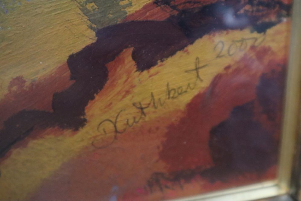 David Cuthbert, acrylic on paper, Rocks, Tibooburra, signed and dated 2000, Bankside Gallery label verso priced at £1750, 76 x 97cm